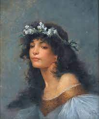 Old paintings of women aesthetic. Art History Storia Dell Arte On Instagram Young Woman With Wreath Of Flowers In Hair Lucien L Renaissance Art Paintings Rennaissance Art Aesthetic Art
