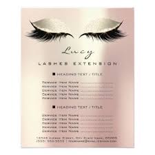 Makeup Artist Beauty Lashes Rose Price List 2 Page Zazzle Com Makeup Artist Gifts Beauty Lash Makeup Artist