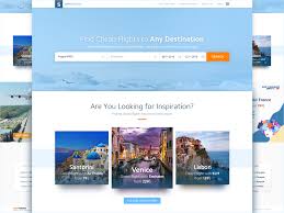 Flight Booking Landing Page Landing Page Booking Banner Design