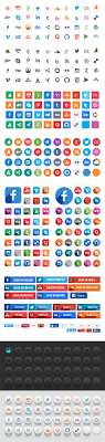 Introduce these watercolor social media icons to your website and set yourself apart. Free Social Media Icons