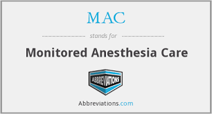 Secondary outcomes included rate of resolution of symptoms. Mac Monitored Anesthesia Care