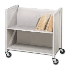 Buddy Products Two Slant Shelf Medical Cart Steel 16 125 X 30 25 X 31 875 Inches Platinum 5422 32