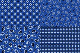 Download Seamless Blue Bandana Patterns Pattern Seamless Patterns Scrapbook Paper