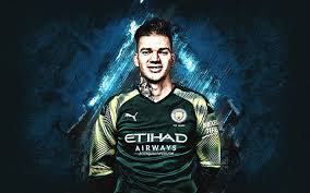 Ederson santana de moraes (born 17 august 1993), widely known as simply ederson (brazilian portuguese: Herunterladen Hintergrundbild Ederson Manchester City Fc Brasilianischer Fussball Spieler Torwart Portrat Blauer Stein Hintergrund Premier League England Ederson Santana De Moraes Fur Desktop Kostenlos Hintergrundbilder Fur Ihren Desktop Kostenlos