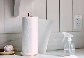 (see 1st diagram) the hole size should be the same diameter as your screws. 10 Easy Pieces Countertop Paper Towel Holders The Organized Home