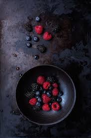 Berries Fresh Fruit Recipes Food Dark Food Photography