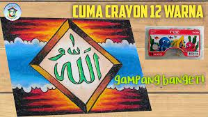 Kaligrafi asmaul husna berwarna krayon. Komunitas Generatif Posts Facebook