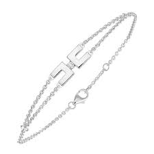 Bracelet femme perle de culture d'eau douce rose aa et or blanc 750/1000. Bracelet Or Blanc Diamant Ariane Maillons Gemmyo