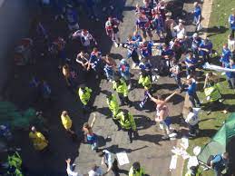 Three people have been stabbed in glasgow city centre during a fight between celtic and rangers fans. 2008 Uefa Cup Final Riots Wikipedia