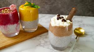 Delicieux Poudings Aux Graines De Chia Pour Des Dejeuners Nutritifs Recettes Ma Fourchette Desserts Food Pudding
