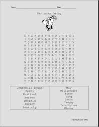 Its reference number is 78001348. Word Search Kentucky Derby Abcteach