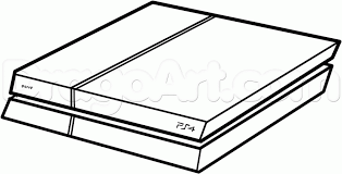 A video game console or game console, a small electronic device with two screens. Logo Ps4 Console Drawing Cara Promosi Bisnis Gratis