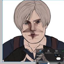 Broken Doll Face Art Leon Kennedy