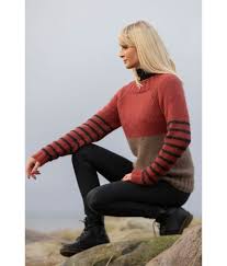 Kathrine sørland genser str 4 år. Varme Strikket Genser Med Striper Kathrine Sorland Viking 2035 08