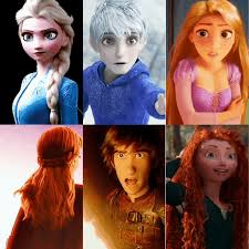 Rise Of The Brave Tangled Frozen Dragons Gif Elsa Jack Frost Rapunzel Anna Hiccup Merida Jack Frost Disney Princess Elsa The Big Four