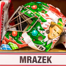 Joe thornton just dropped petr. Petr Mrazek Has Buddy The Elf On His Goalie Mask Photos Cbs Detroit