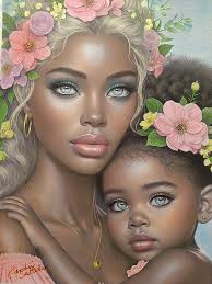 Collection "Unbreakable Bond "By @Colormetranquil Colorist@Caroline  Satterley Using #Faber-Castell Pencils #Skintone PanPastals #Soft Pastals  #Acrylic Paint Powder