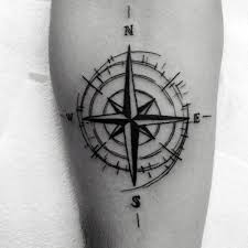 Black And White Compass Tattoo Top 77 Travel Tattoo Ideas 2020 Inspiration Guide Compass Tattoo Men Simple Compass Tattoo Compass Tattoo