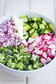 Broccoli Radish Salad Olgas Cooking Recipe Radish Recipes Salad Radish Recipes Red Radish Recipe