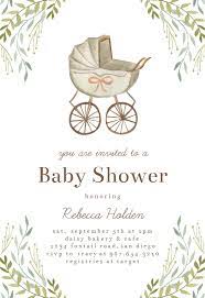 Make baby shower invites online. Watercolor Stroller Baby Shower Invitation Template Greetings Island Baby Shower Greetings Baby Shower Invitations Diy Safari Baby Shower Invitations