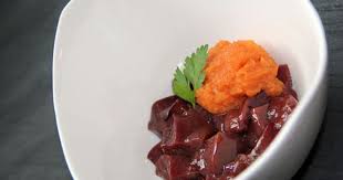Nahrstoffreiches Barf Menu Fur Hunde Leber Mit Susskartoffelpuree Das Gesunde Barf Rezept Barf Dogs Hunde Hundeern Barf Menu Hundeernahrung Barf Rezepte