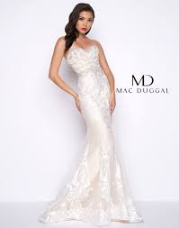 Beautiful bridesmaids gowns for every body type. 79085r Mac Duggal Dresses Mermaid Formal Gowns White Evening Gowns