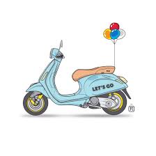 Hal itu ia lakukan untuk mengambil peluang di tengah tren motor vespa. Vespa Illustration Png Novocom Top
