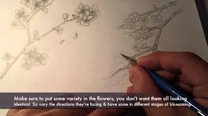 You will start by making a center circle like so and then draw five wavy lines branched from the center shape. How To Draw Cherry Blossoms Youtube