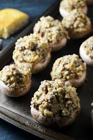 Spread 4 cups of white bread cubes and 4 cups of the cornbread cubes in a single layer on a baking sheet and leave out i've been making this stuffing for my families thanksgiving feast for three years now and they love it. Stuffing Stuffed Mushrooms Host The Toast