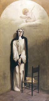 This picture is companion of saint domingo de guzman. Santa Rosa De Lima Francisco Laso Google Arts Culture