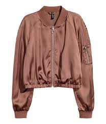 Pin By Robin Dalsing On Fashionista Short Bomber Jacket Brown Bomber Jacket Rose Gold Bomber Jacket