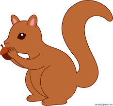 Black And White Squirrel With Acorn Clipart Free Clip Art Of A Cute Little Squirrel With An Acorn Squirrel Clipart Cute Squirrel Squirrel