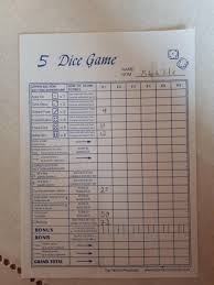 Scoring dice rolls are scored as follows: 5 Dice Game Score Sheet Refills Crappyoffbrands