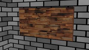 Wood walls create depth, texture, warmth, and most definitely an accent to any space. 3d Wood Wall Turbosquid 1390349