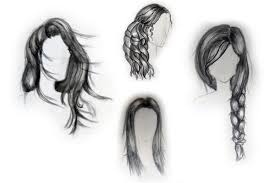 Think about the shape a group of hairs makes when clumped together. Hairstyle Easy Drawings Of Girls