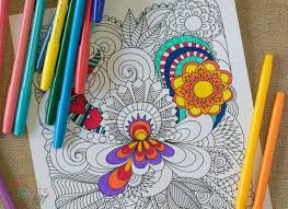 It's nice to be able to grab a particular. Free Printable Coloring Pages For Adults Flower Coloring Page Easy Crafts 101