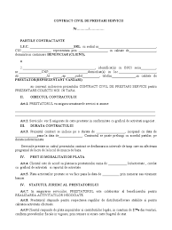 Contract vanzare cumparare bun mobil. Contract Civil Model