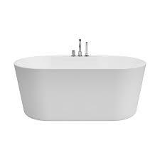 Acrylic flatbottom freestanding bathtub in white relax and unwind in this luxurious bordeaux relax and unwind in this luxurious bordeaux 54 in. A E Bath And Shower Bt 1574 Sorel 62 Inch Freestanding Tub With Faucet
