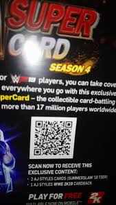 Collect and level up your cards. Wwe Super Card Qr Code For Aj Styles Imgur