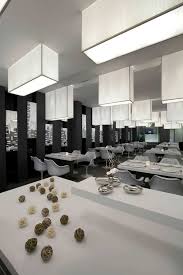 Black And White Cafe Interior Design Modern Restaurant Displaying Black And White Interior Design Collaborative Architect Restaurant Architecture White Interior Design Restaurant Interior Design