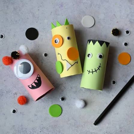 DIY Halloween Monster Craft Using Cardboard Tubes | The Works