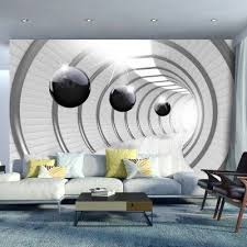 Papier Peint Design Tunnel Blanc Noir Papier Peint Parement Mural Papier Peint 3d