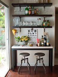 If you have a smaller home, then a liquor cabinet can be a good option for home bar design ideas because you have a choice of sizes and it can be set against a wall out of the way. Home Bar Ideas Transitional Dining Room Amy Meier Design Home Bar Decor Bars For Home Diy Home Bar