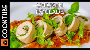 Chicken Roulade Recipe Cheese Mushroom Spinach Stuffing Youtube