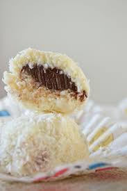Boules Coco Au Coeur De Nutella Amandise Recette Boules Coco Recettes De Cuisine