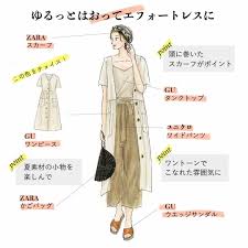 guの2490円ワンピースは 1枚でも羽織りでもかわいく決まる esseonline エッセ オンライン guファッション カジュアルスタイル ティーンファッション