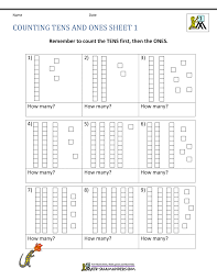 This worksheet is great for teaching students to understand value and is a great introduction to basic maths too. Place Value Ones And Tens Worksheets