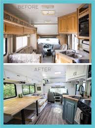 This camper has lots of cute diy projects. Travel Trailer Remodel Before And After Costs Camper Trailer Remodel Rv Interior Remodel Diy Camper Remodel