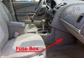2011 lincoln mkz fuse box. Fuse Box Diagram Chevrolet Malibu 2004 2007