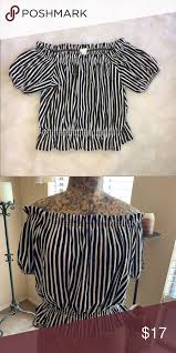 Black And White Striped Top Black White Striped Off Shoulder Top Large Striped Off Shoulder Top Black White Stripes Clothes Design